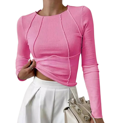 The Sage Ribbed Long Sleeve Top