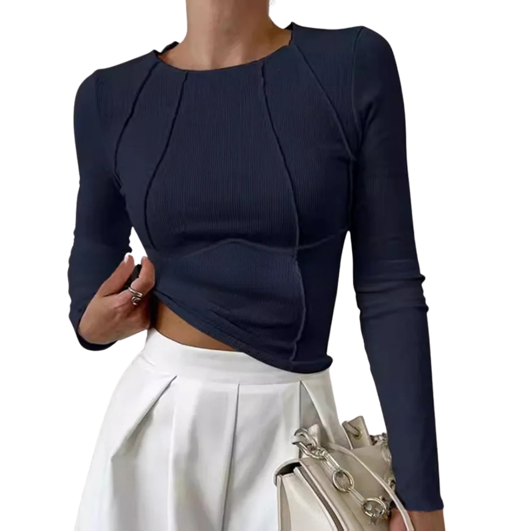The Sage Ribbed Long Sleeve Top