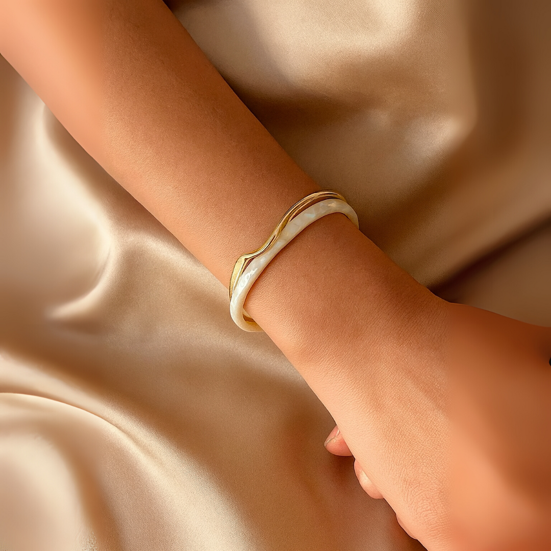 The Solara Wave Cuff Bracelet