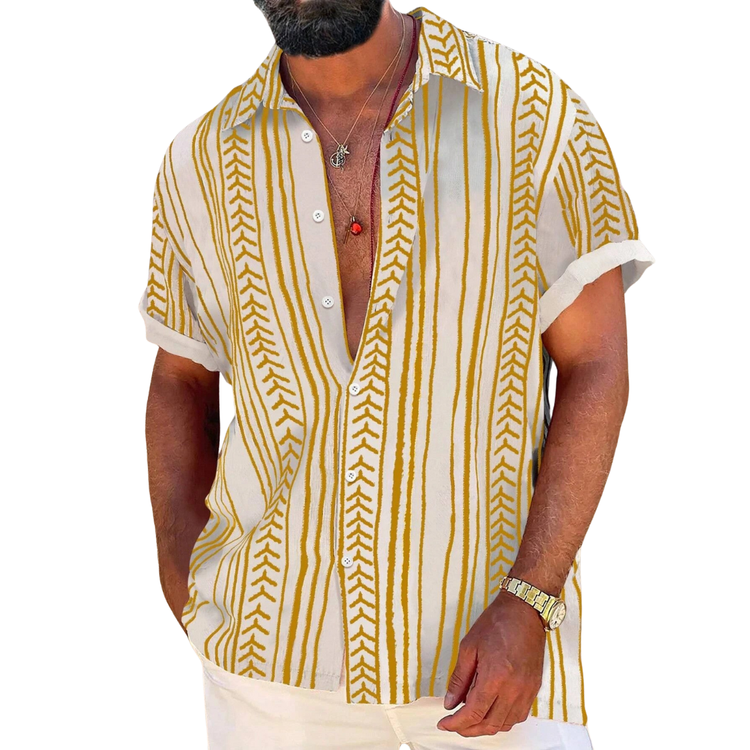 Men’s Coastal Breeze Striped Short Sleeve Shirt