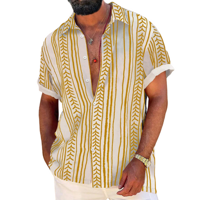 Men’s Coastal Breeze Striped Short Sleeve Shirt