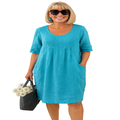 Women’s Casual Linen Pocket Dress