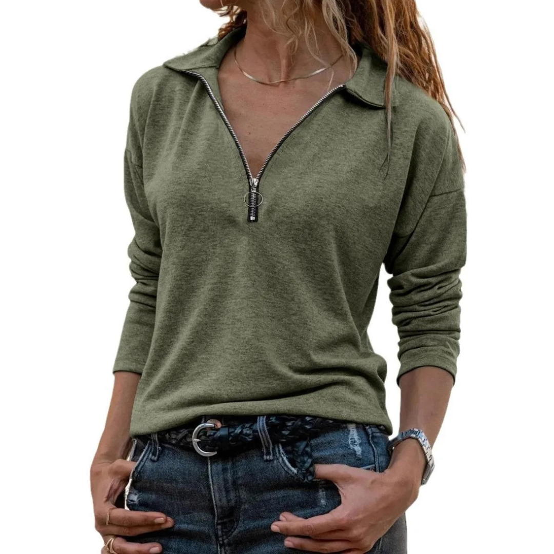 The Effortless Essential Quarter-Zip Pullover