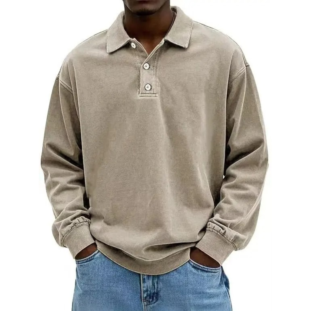 The Rowan Long Sleeve Polo