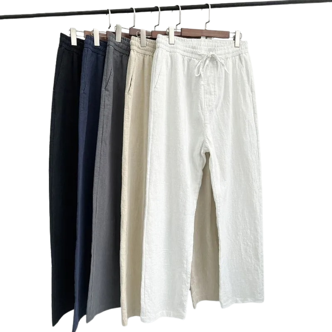 Men's Coastal Comfort Linen-Cotton Pants