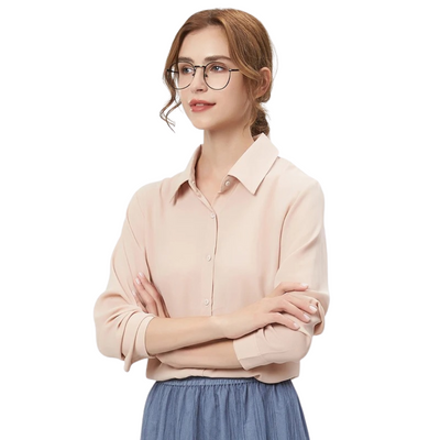 Classic Essential Button-Down Blouse
