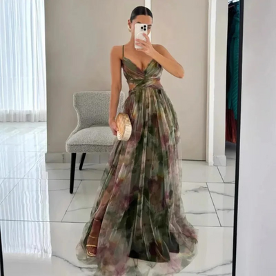 The Aurelia Chiffon Evening Gown