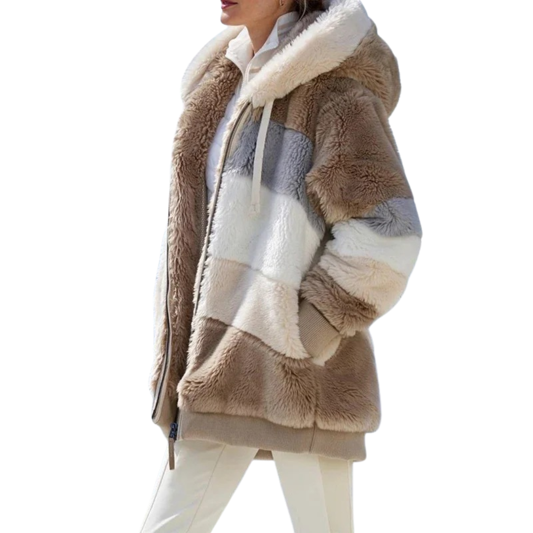 Luxe Haven Colorblock Fleece Jacket