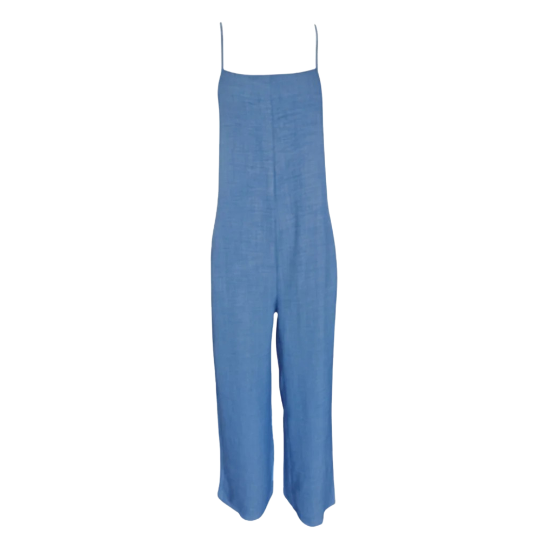Relaxed Denim Jumpsuit