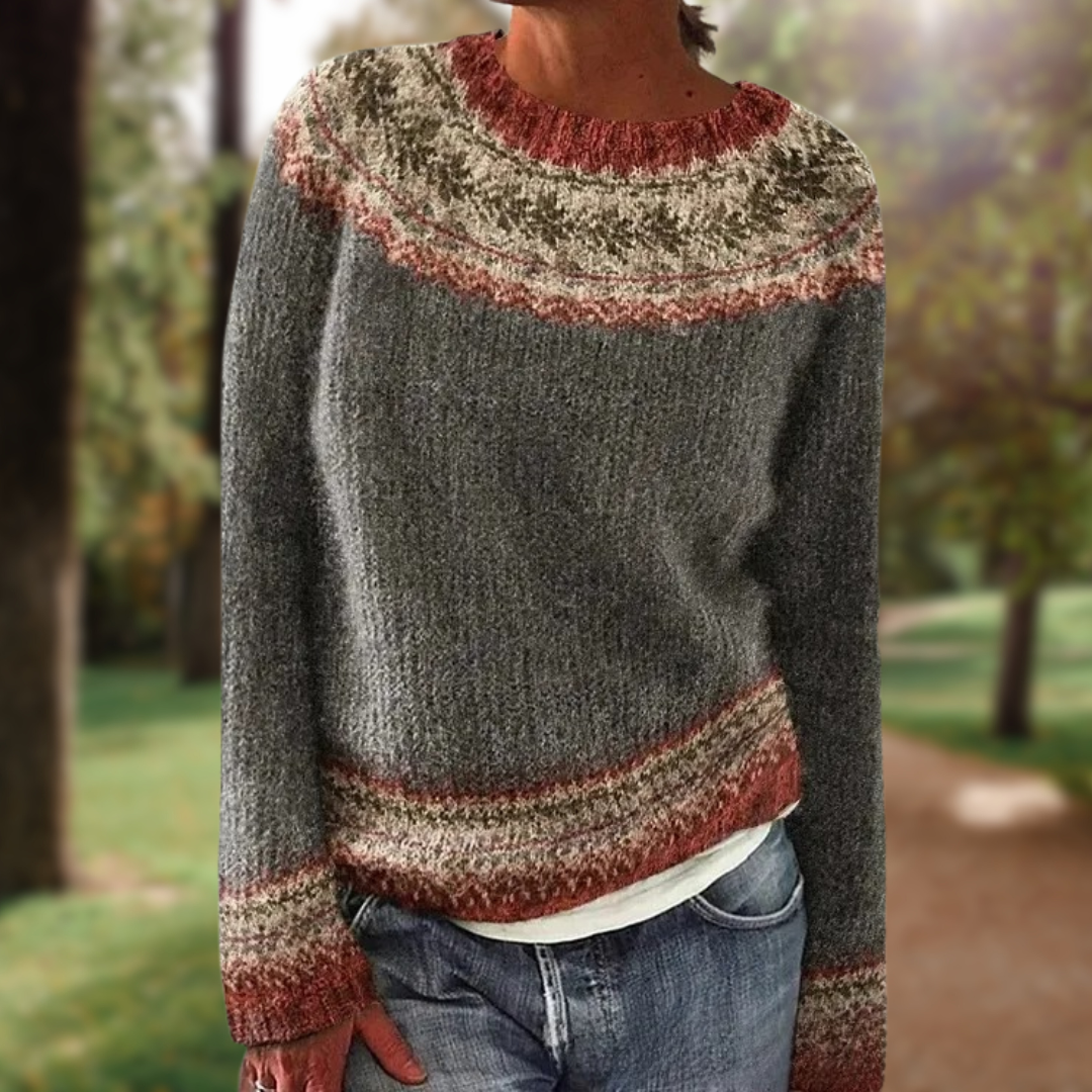 The Aurora Fair Isle Knit Sweater