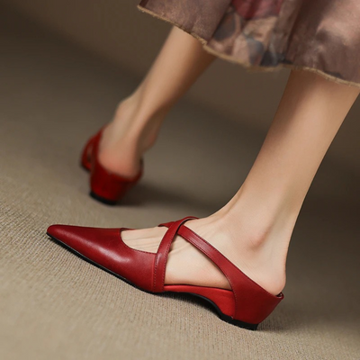 Genuine Leather Mules