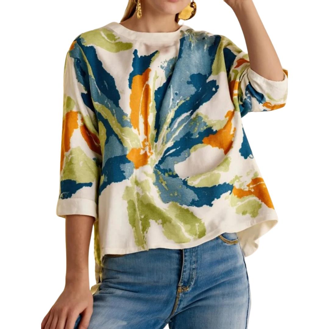 Women's Coastal Bloom Top + Free Bracelet