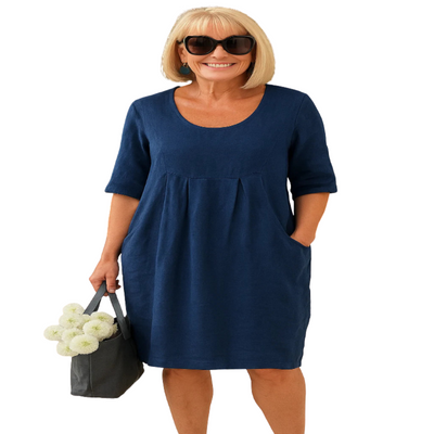 Women’s Casual Linen Pocket Dress