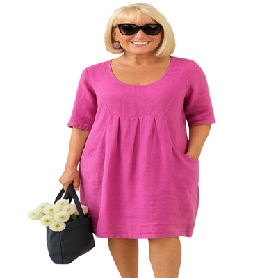 Women’s Casual Linen Pocket Dress