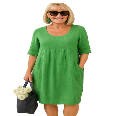 Women’s Casual Linen Pocket Dress