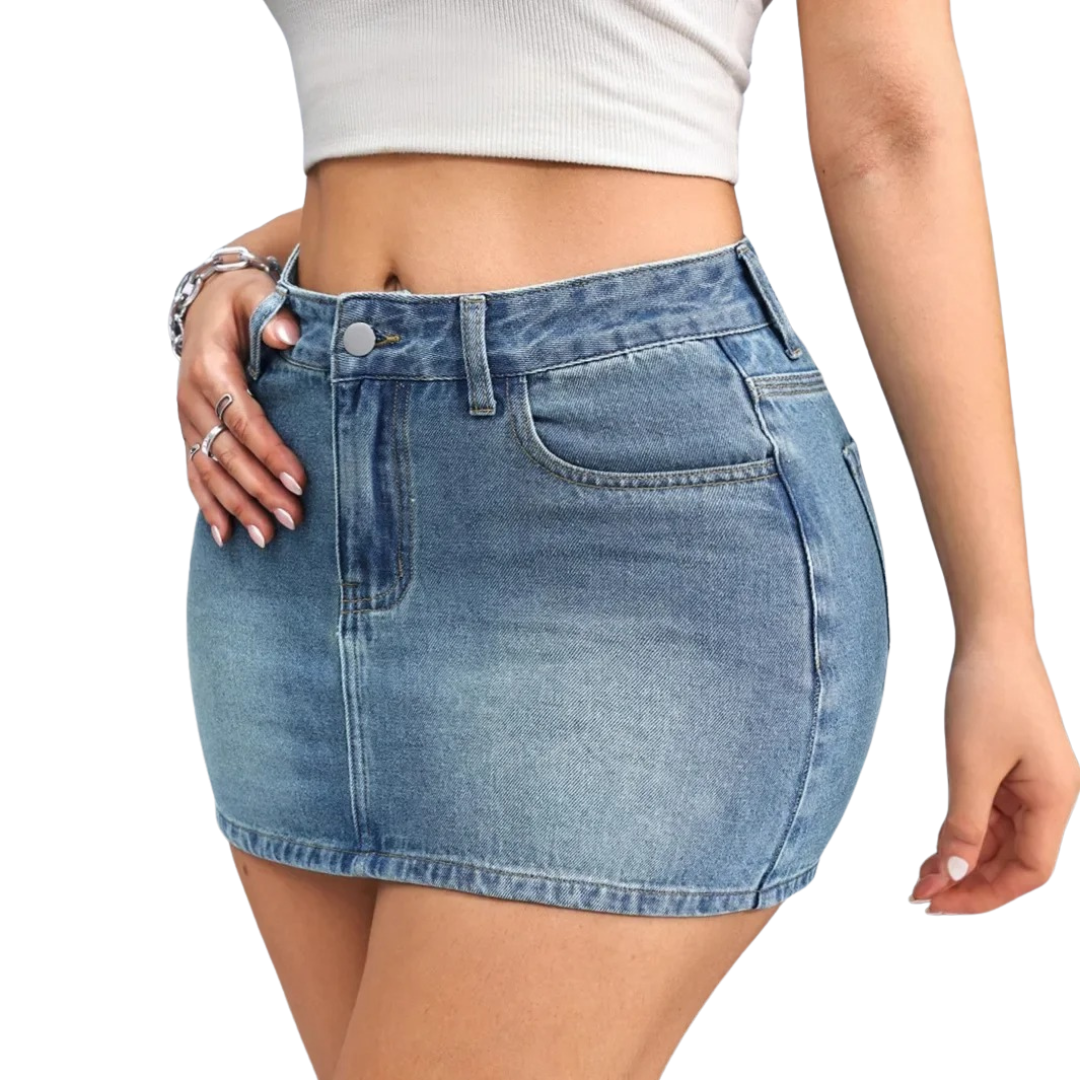 Iconic Denim Mini Skirt