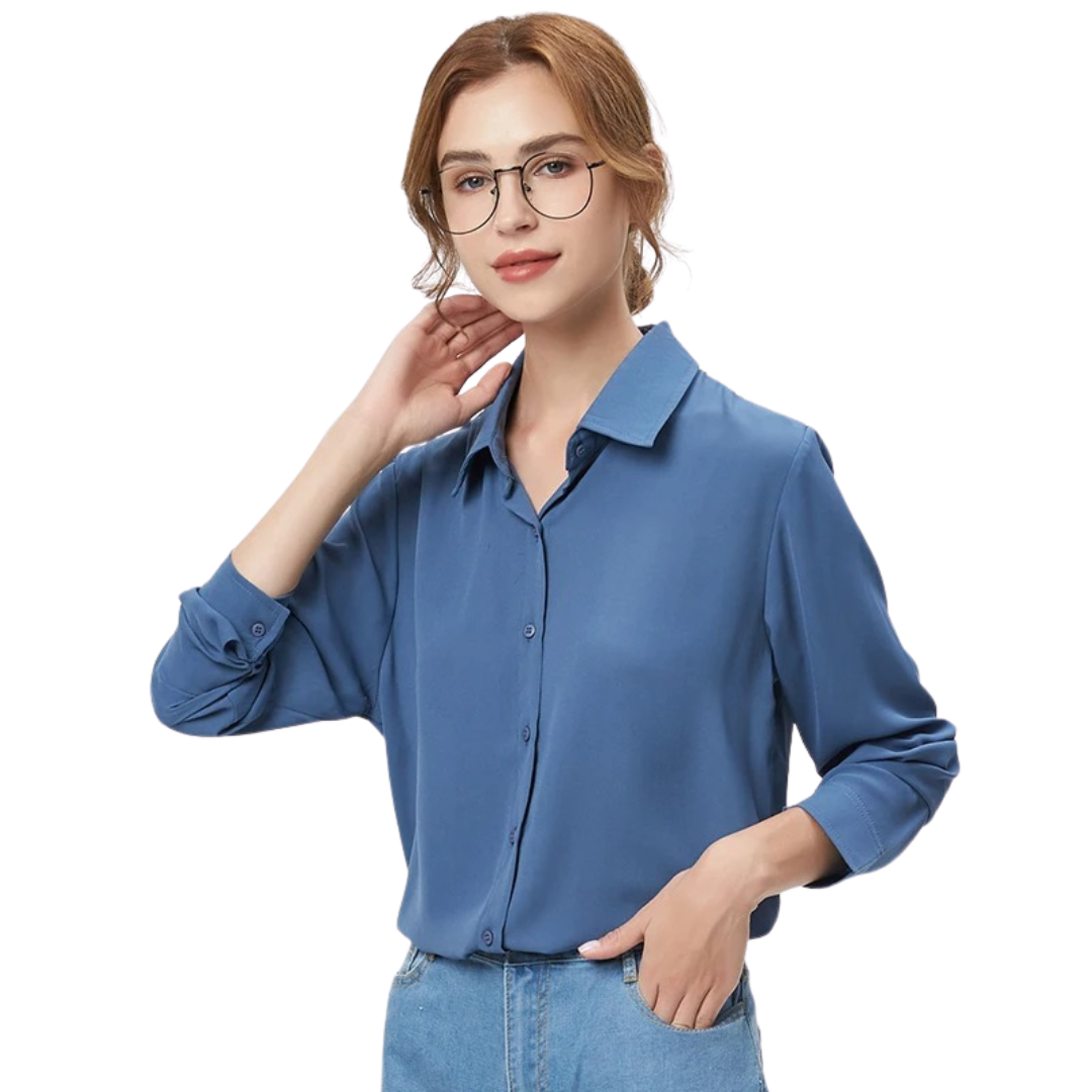 Classic Essential Button-Down Blouse