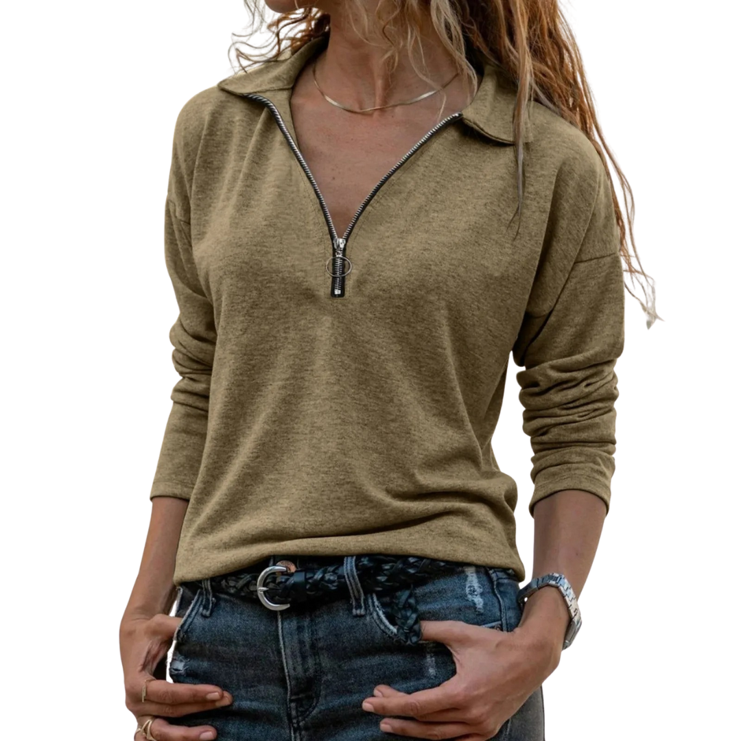 The Effortless Essential Quarter-Zip Pullover