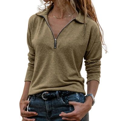 The Effortless Essential Quarter-Zip Pullover