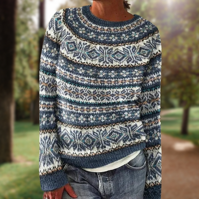 The Aurora Fair Isle Knit Sweater