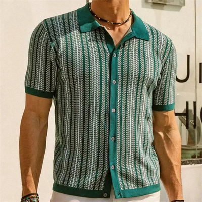 The Rivera Knit Button-Down Shirt