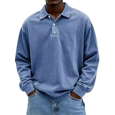 The Rowan Long Sleeve Polo