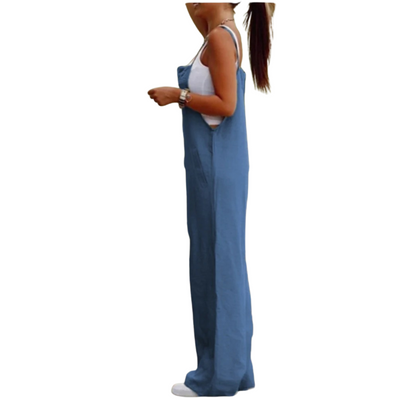 Relaxed Denim Jumpsuit