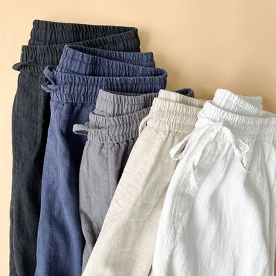 Men's Coastal Comfort Linen-Cotton Pants