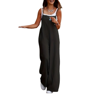Relaxed Denim Jumpsuit