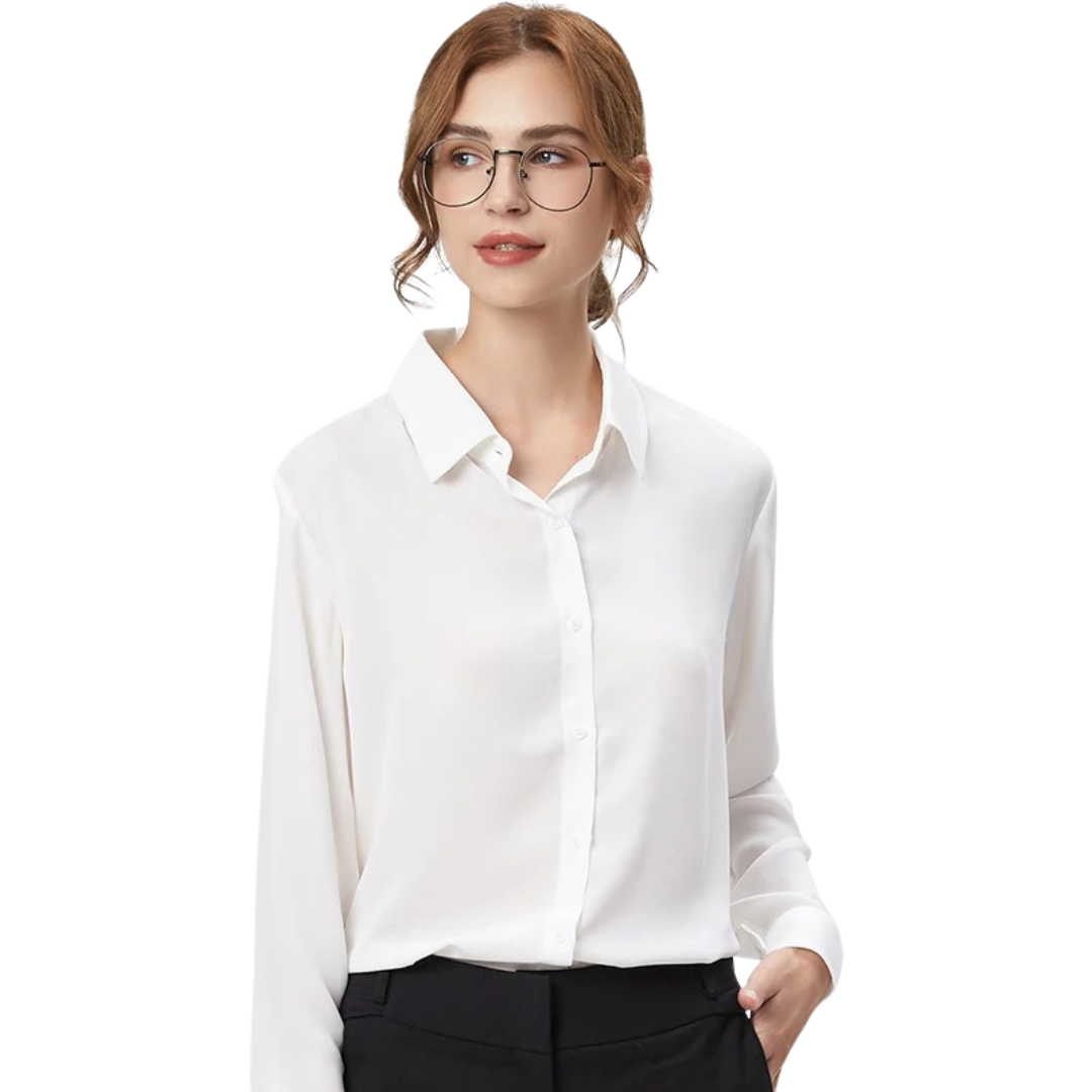 Classic Essential Button-Down Blouse
