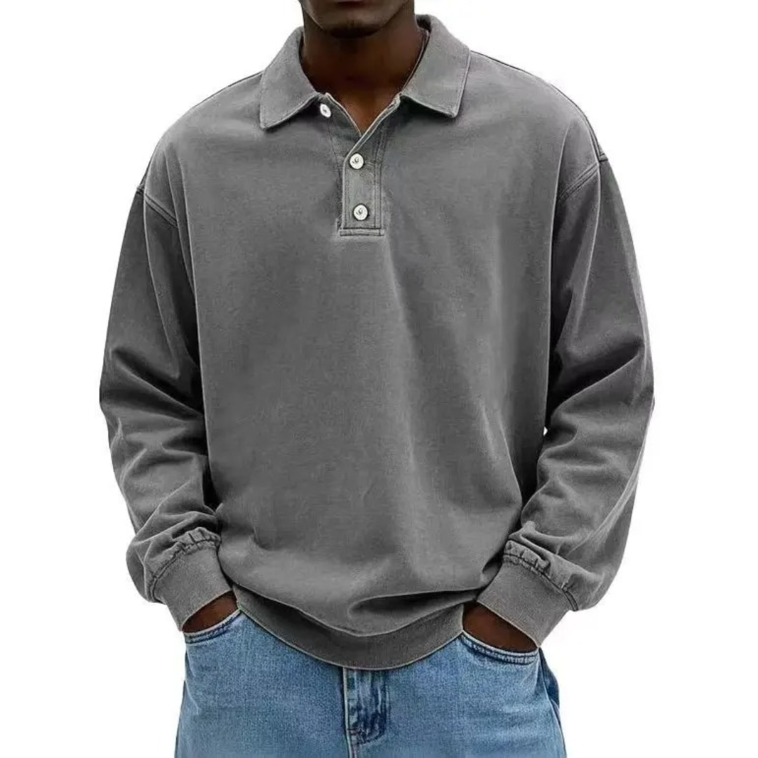 The Rowan Long Sleeve Polo