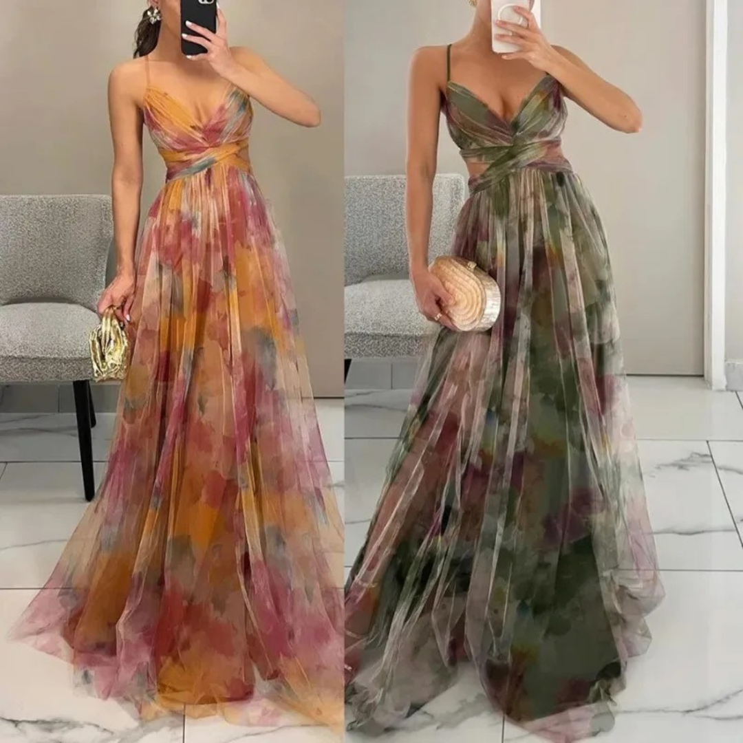 The Aurelia Chiffon Evening Gown