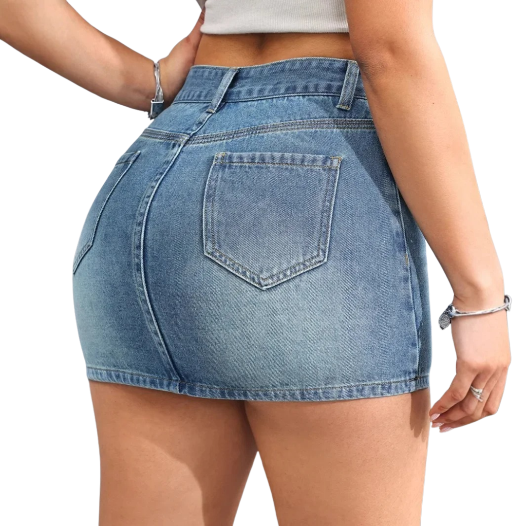 Iconic Denim Mini Skirt