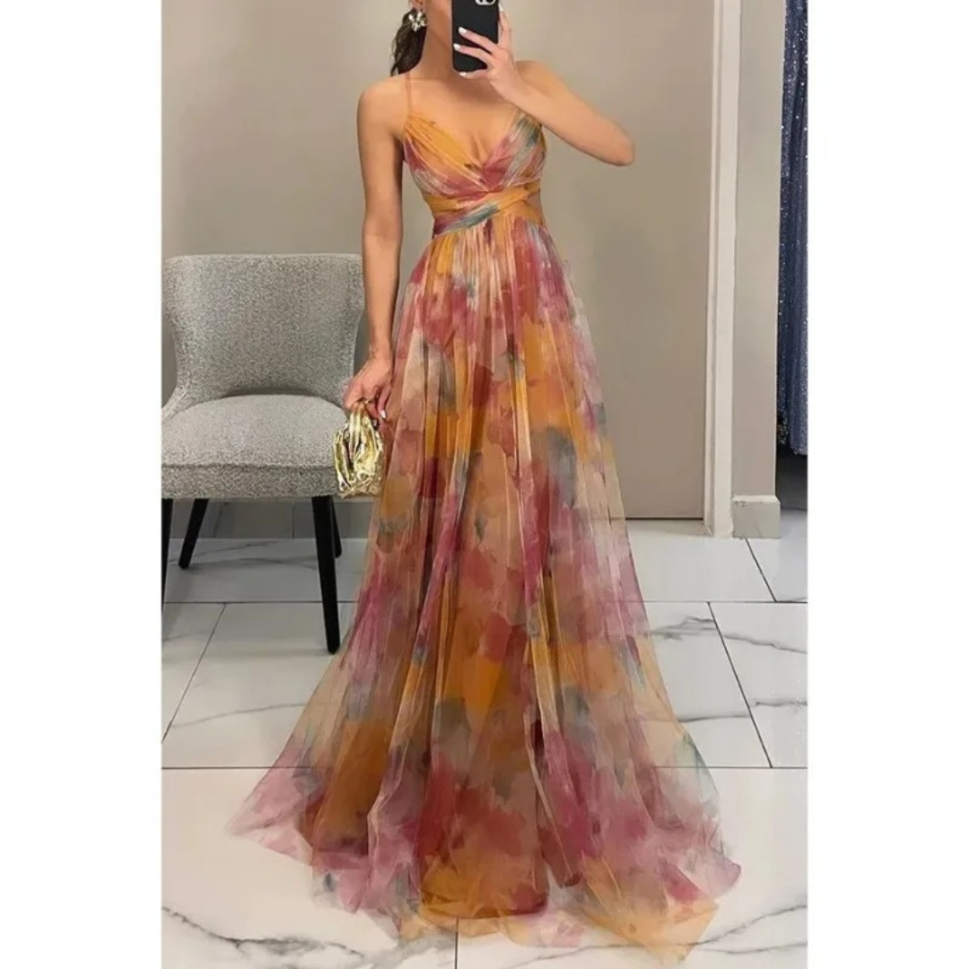 The Aurelia Chiffon Evening Gown