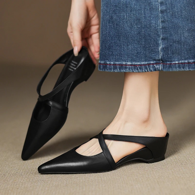 Genuine Leather Mules