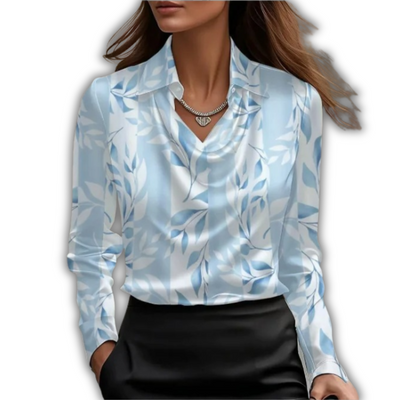 Elysia Floral Drape Blouse