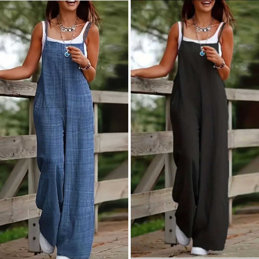 Relaxed Denim Jumpsuit