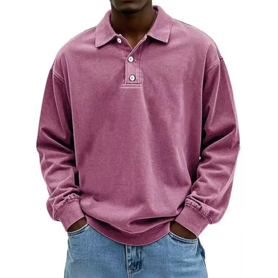 The Rowan Long Sleeve Polo