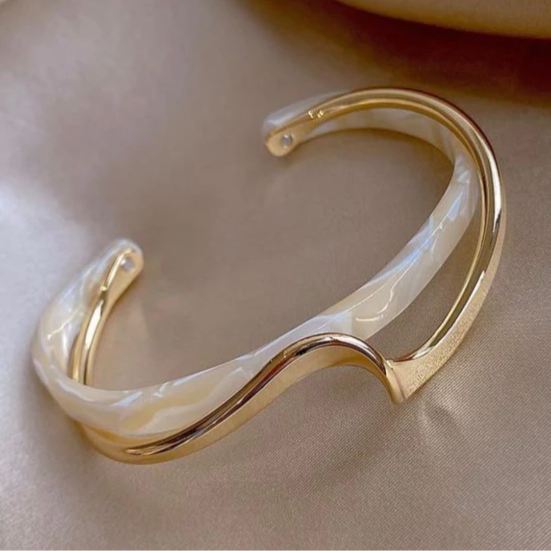 The Solara Wave Cuff Bracelet