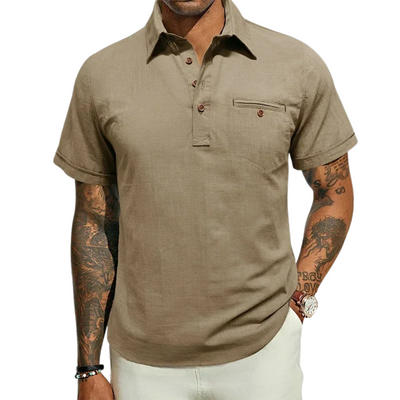 Men's Byron Bay Linen-Blend Polo