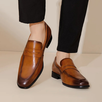 Men's Classic Leather Penny Loafers