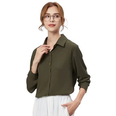 Classic Essential Button-Down Blouse