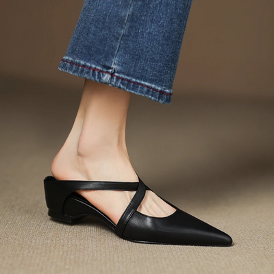 Genuine Leather Mules