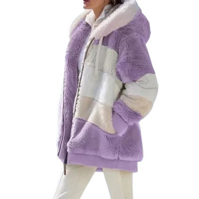 Luxe Haven Colorblock Fleece Jacket