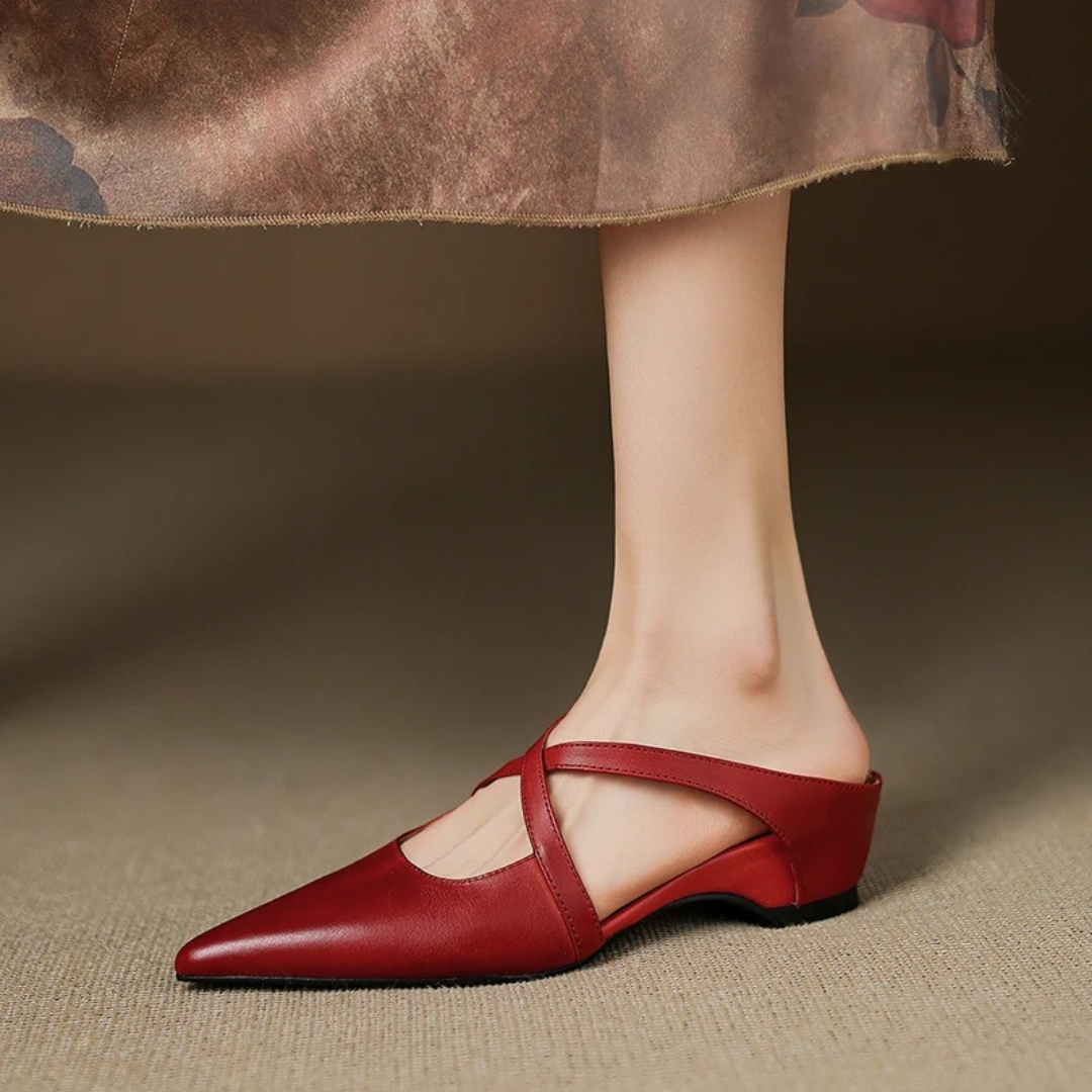 Genuine Leather Mules