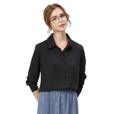 Classic Essential Button-Down Blouse