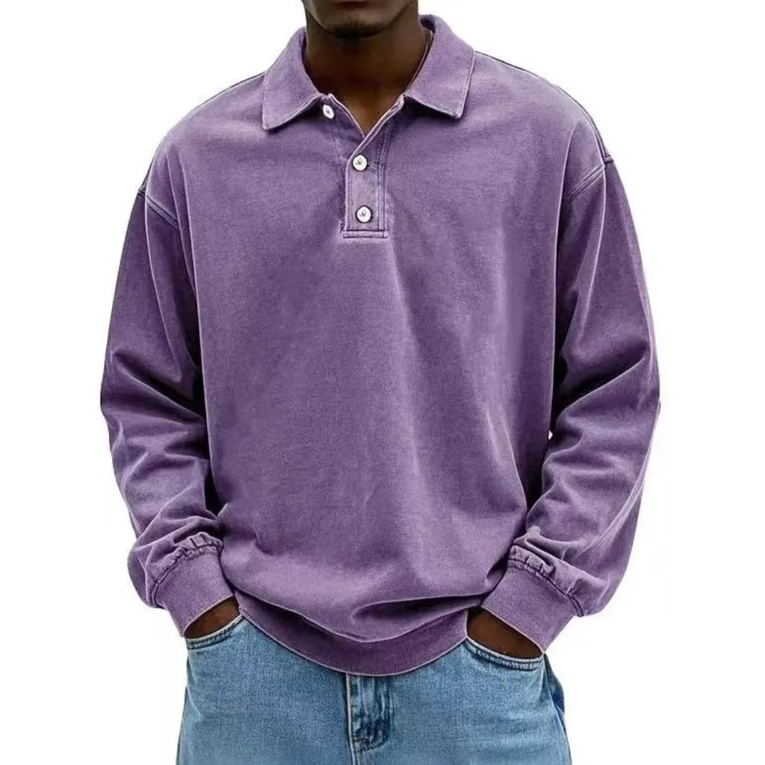 The Rowan Long Sleeve Polo
