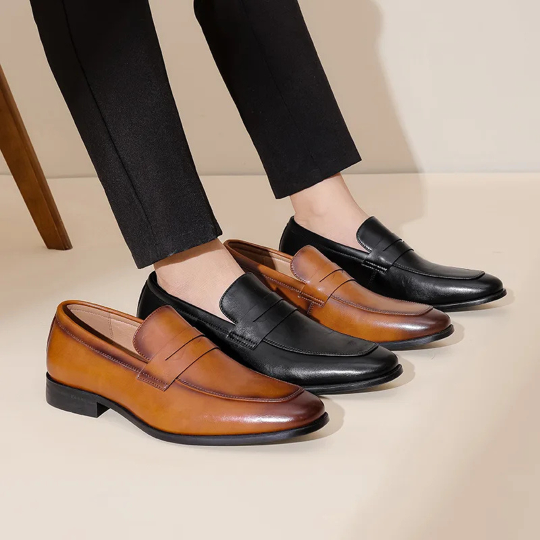 Men's Classic Leather Penny Loafers