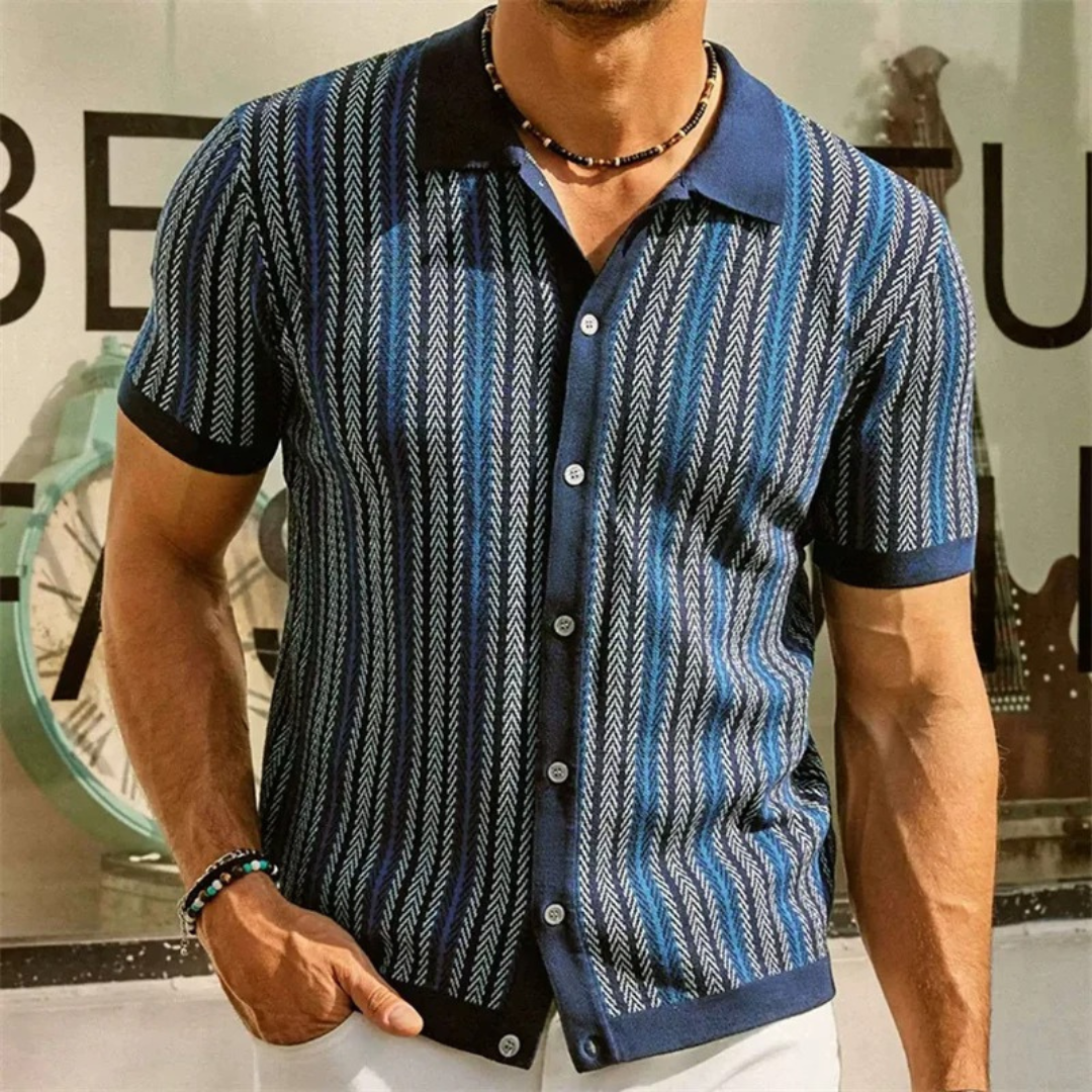 The Rivera Knit Button-Down Shirt