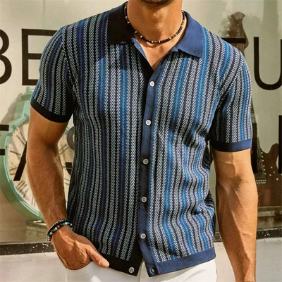 The Rivera Knit Button-Down Shirt
